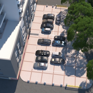 停车场鸟瞰