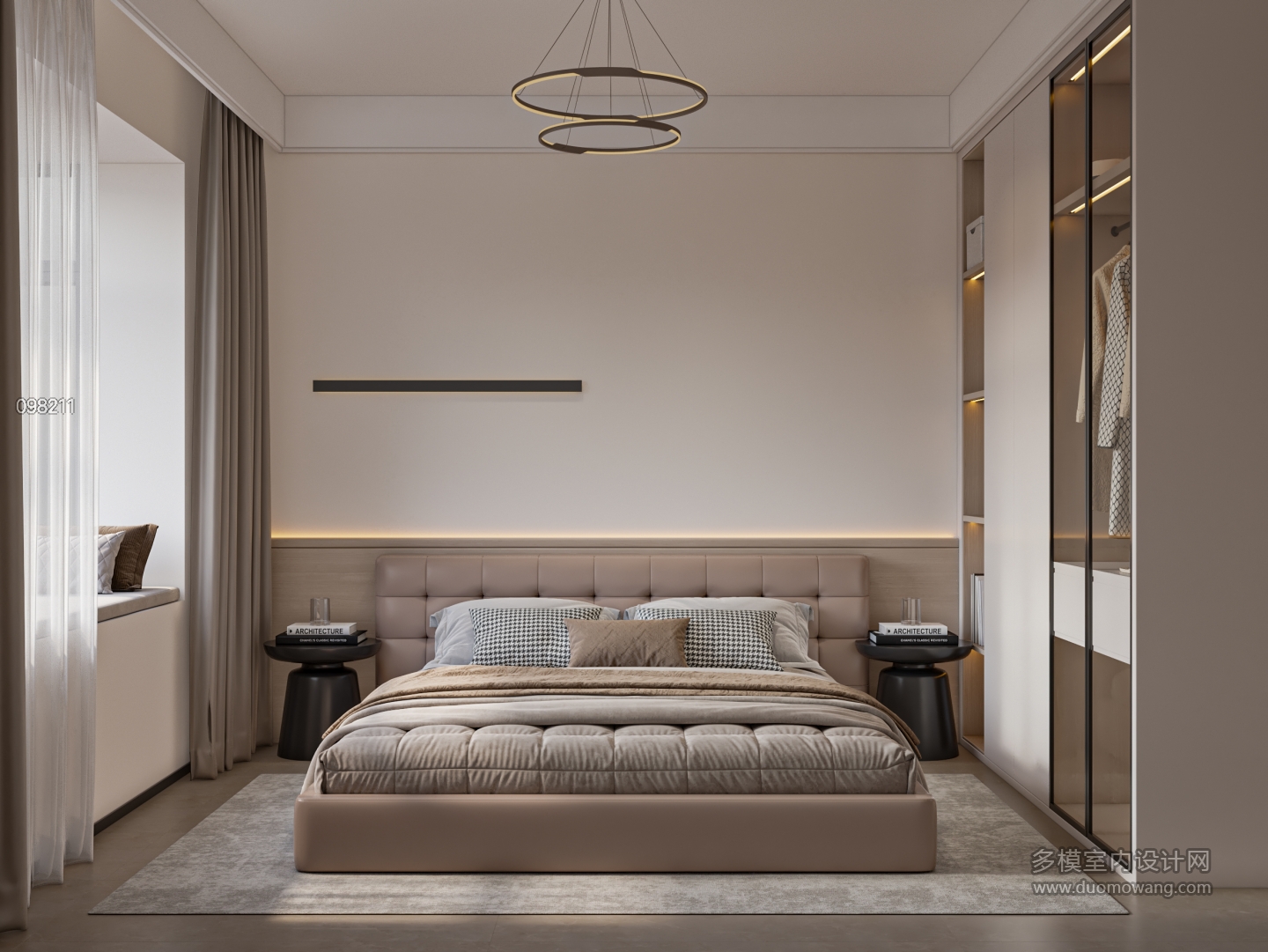 现代主卧室单张