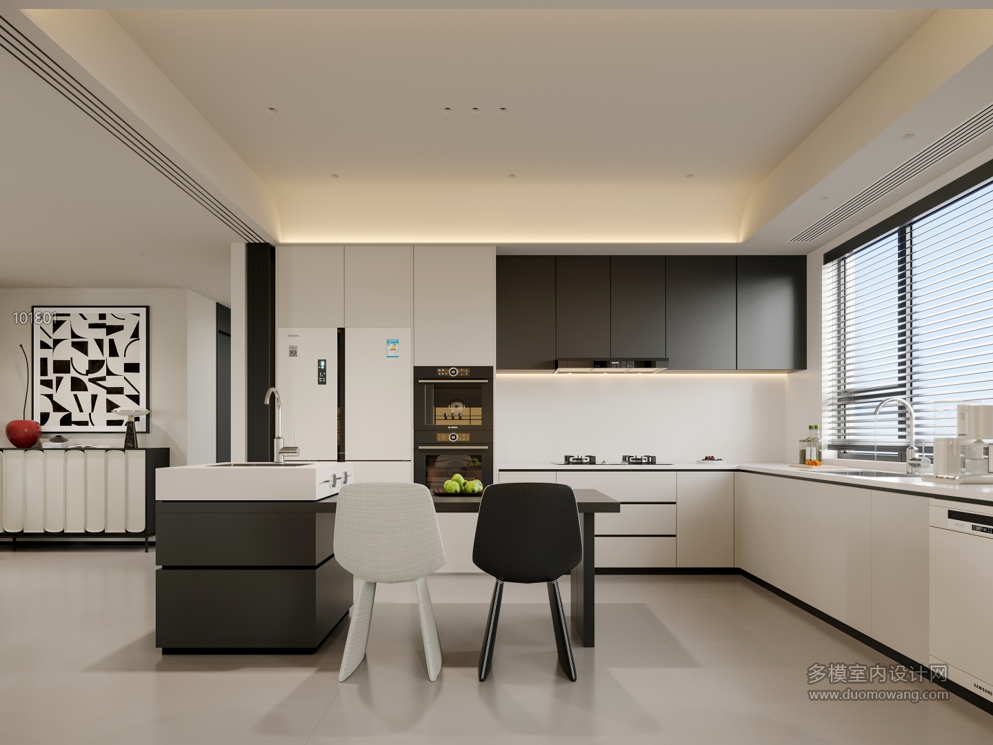 现代极简厨房