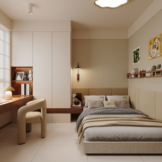 现代男孩房单张