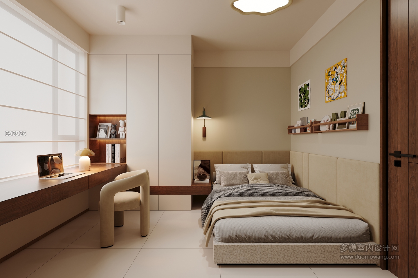 现代男孩房单张