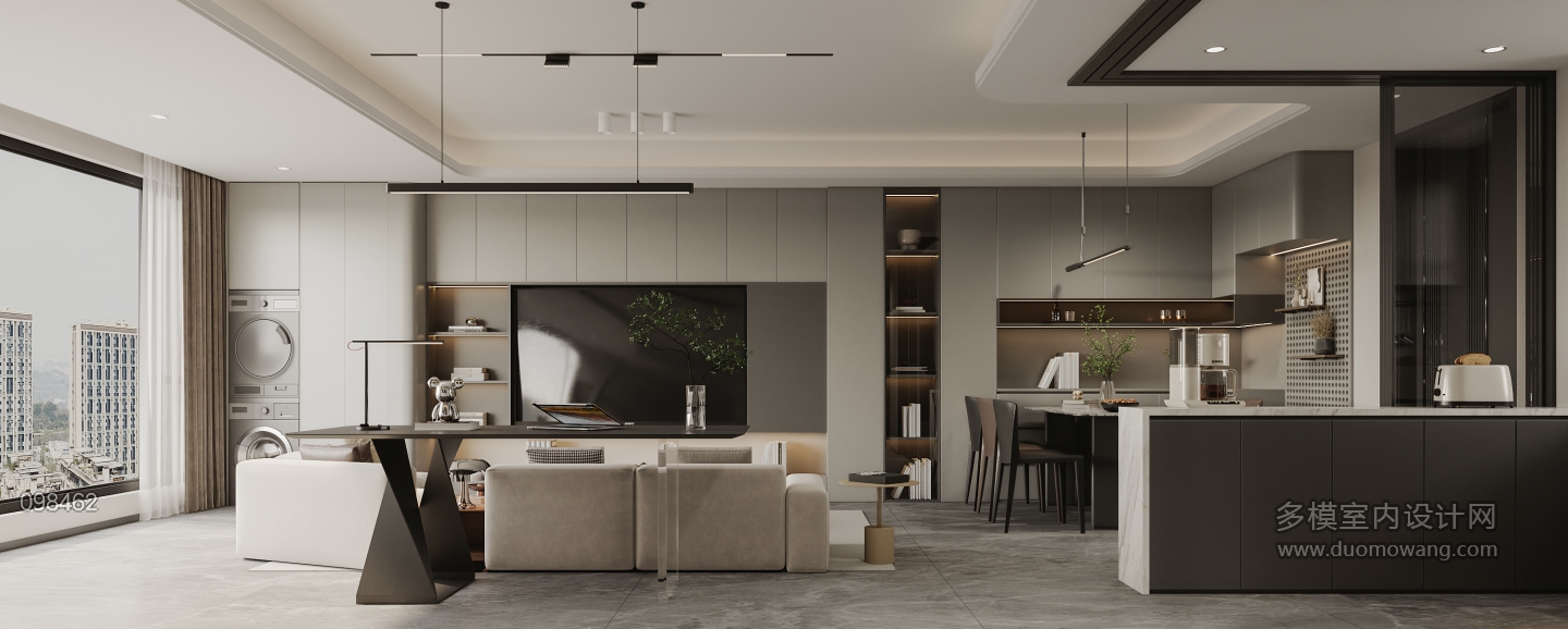 现代客餐厅特写