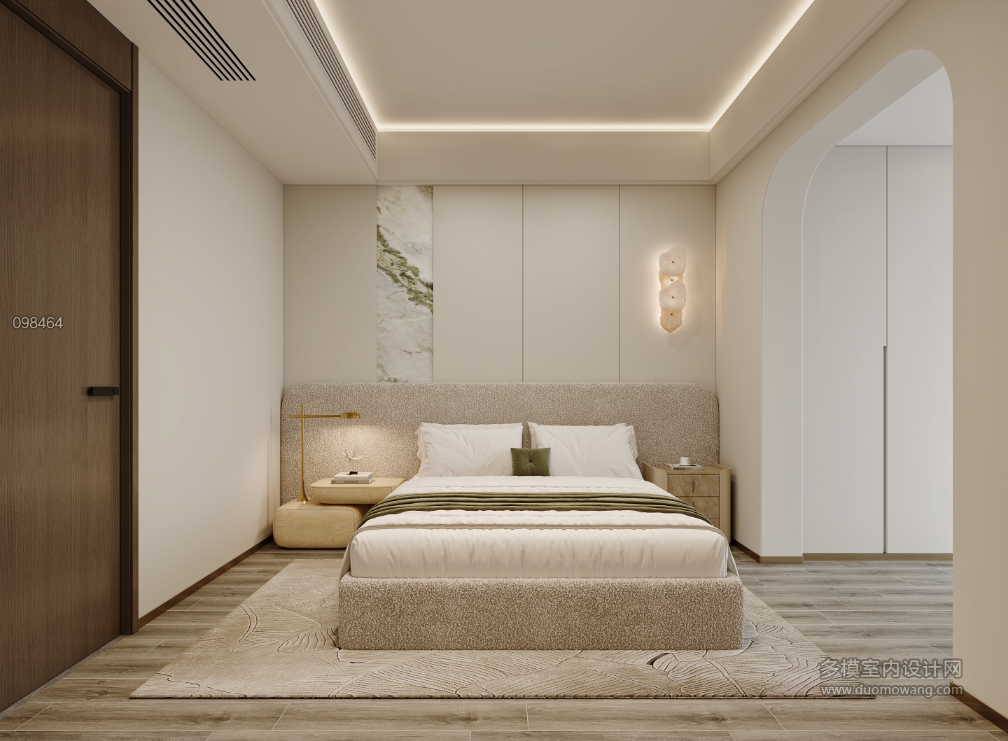 现代轻奢南次卧特写