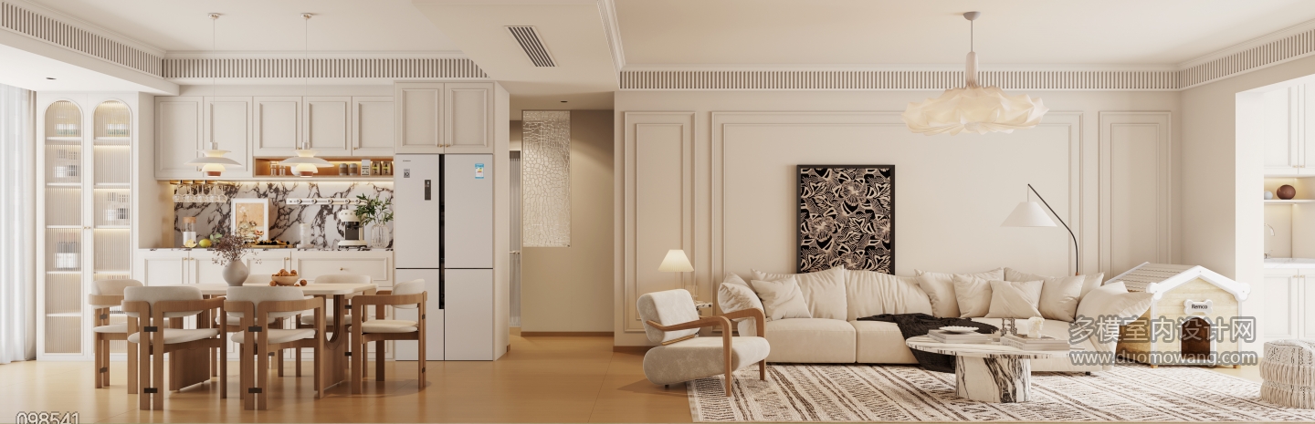 2法式奶油风沙发面