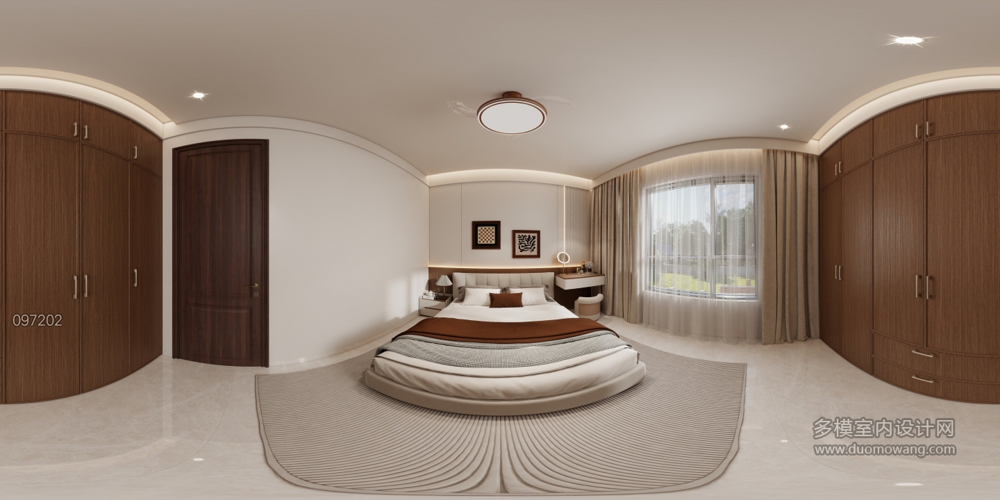 新中式二楼卧室1