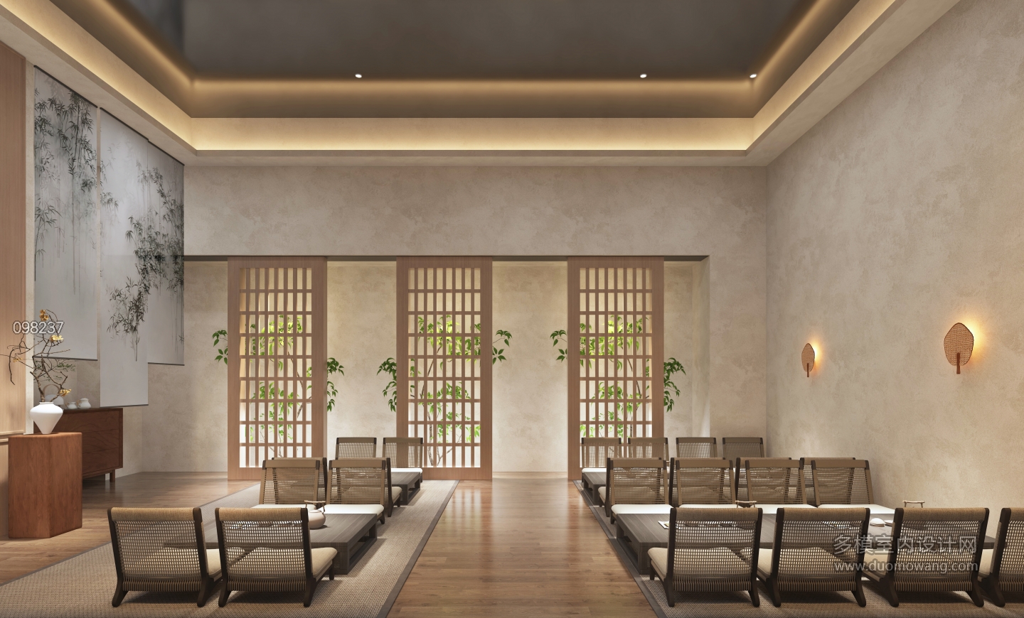 新中式大厅榻榻米单张