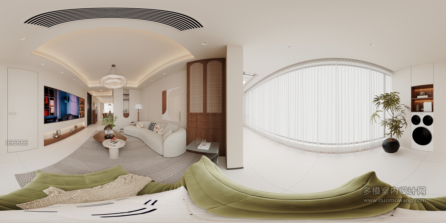 现代客厅全景