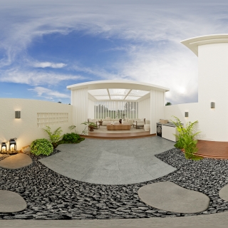 多彩一号3改414_一层花园