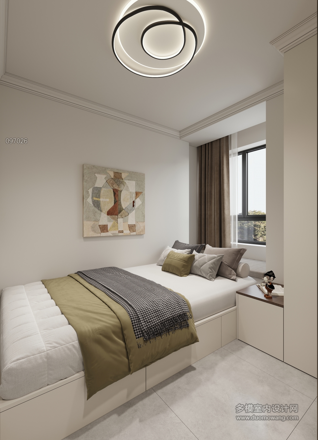 现代 卧室1 单张