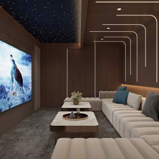 意式负一楼娱乐室