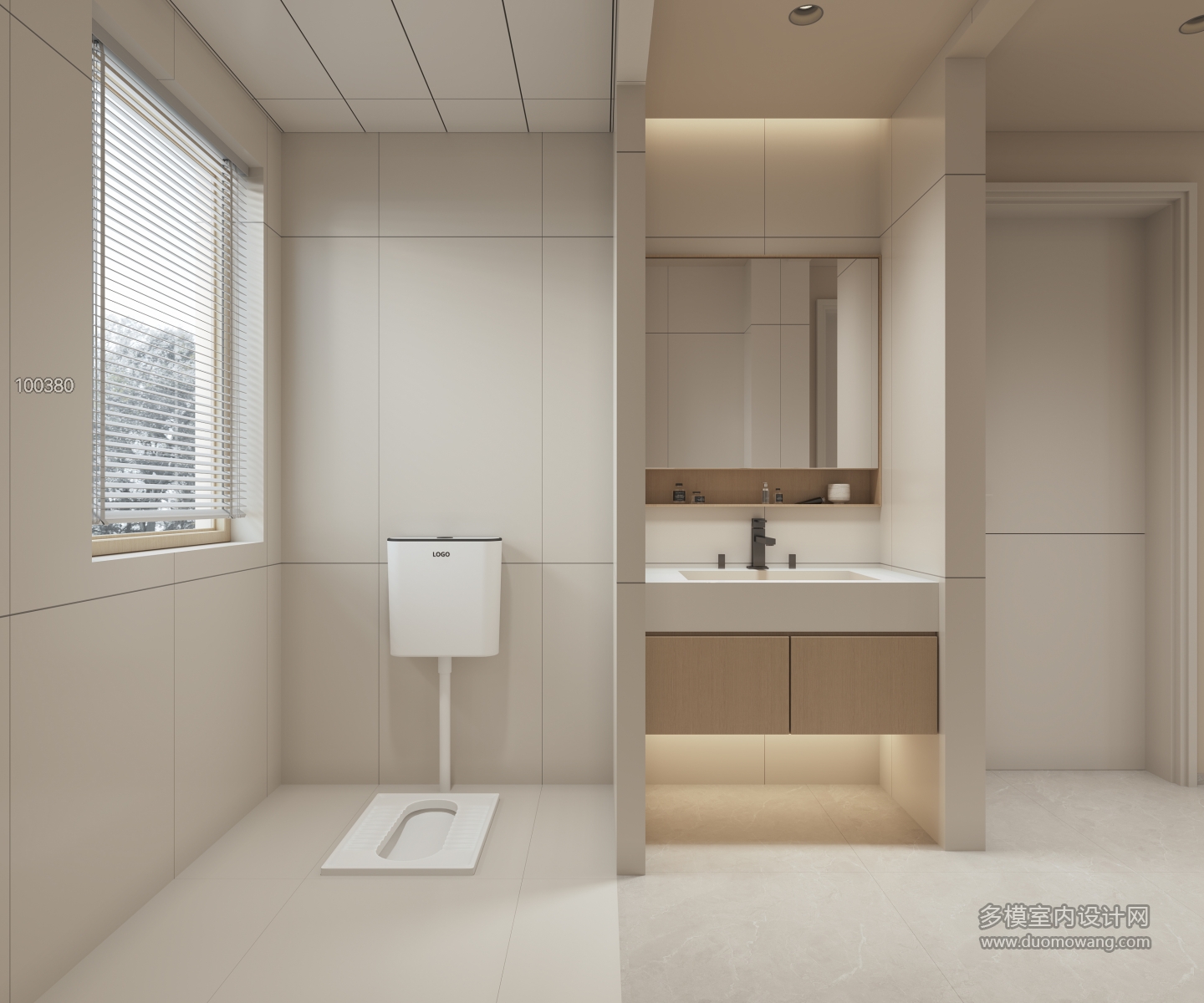 现代卫生间特写