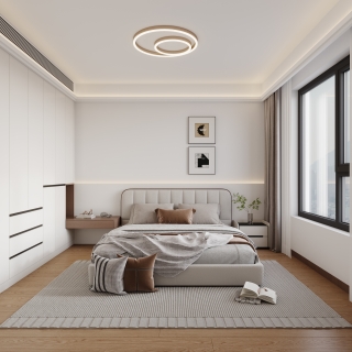 现代主卧特写