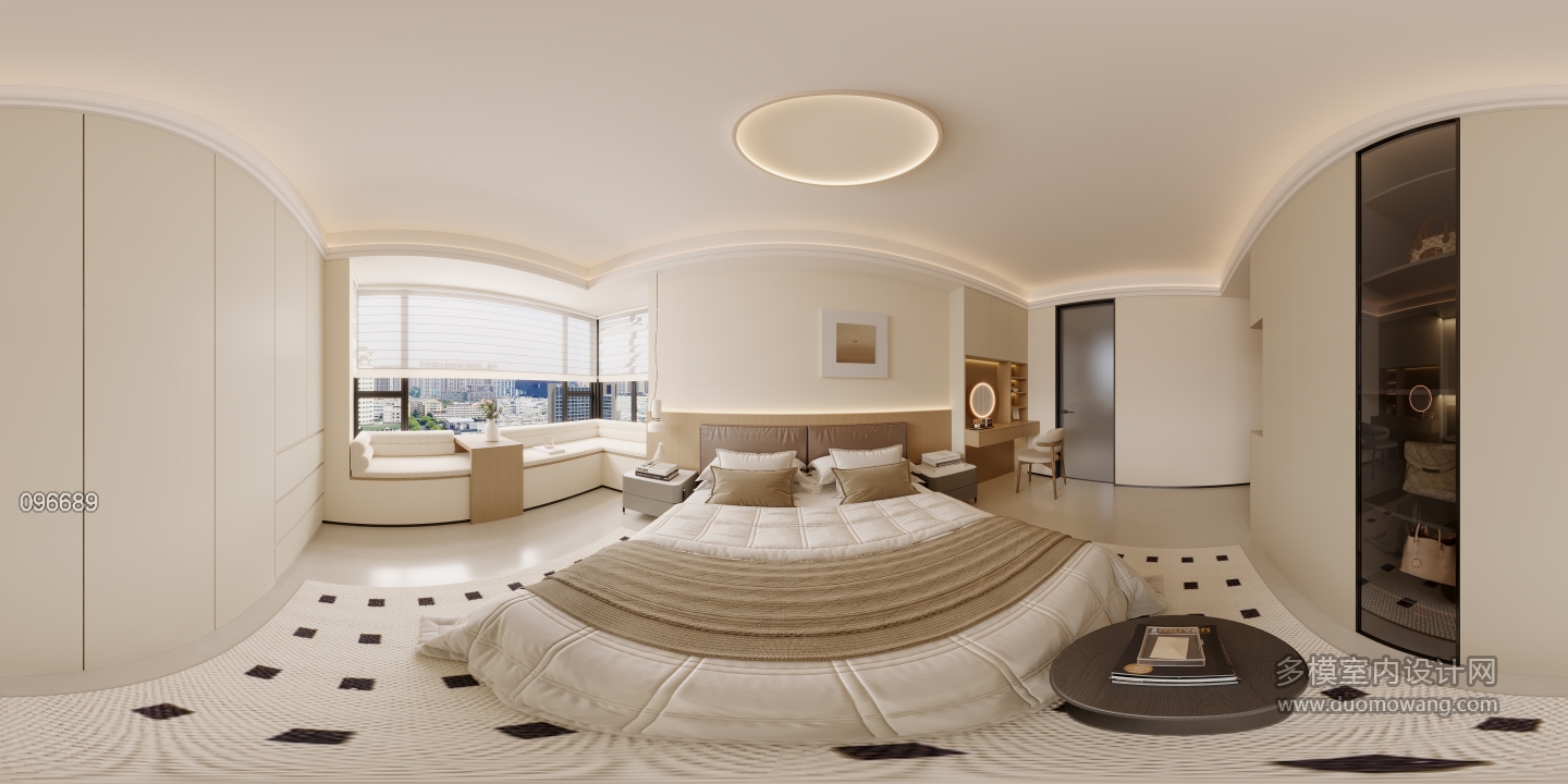 现代主卧全景