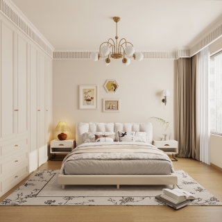 4法式奶油风主卧