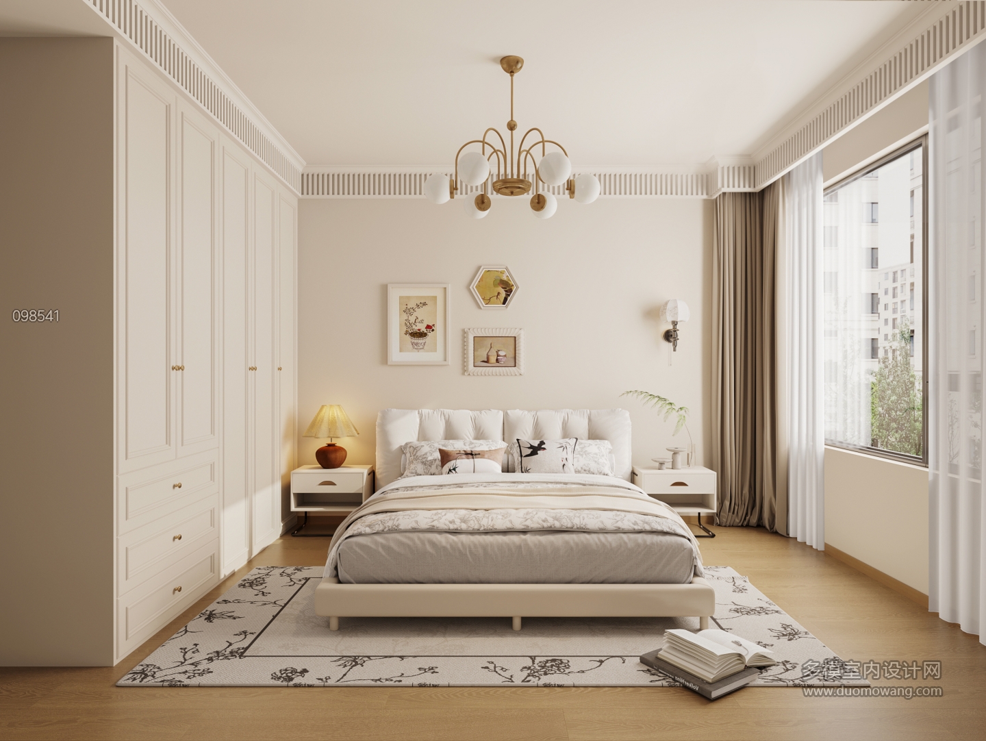 4法式奶油风主卧