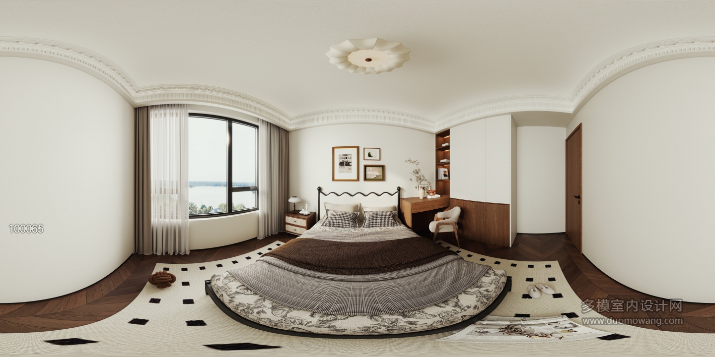 法式中古次卧2全景