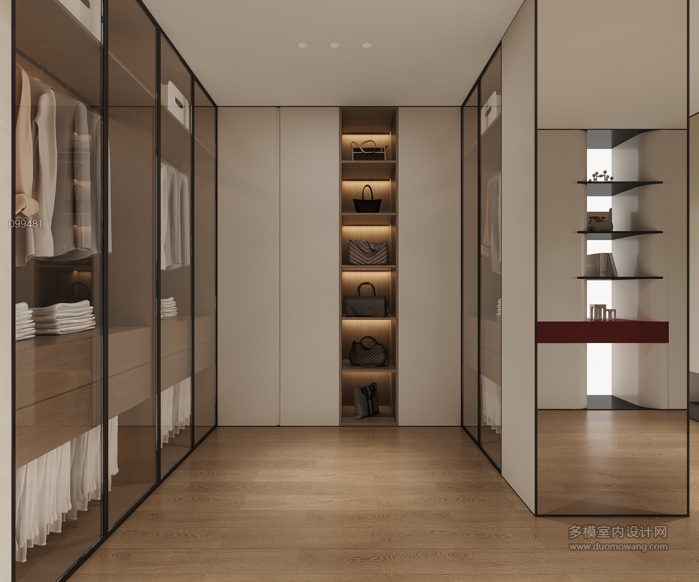 一楼主卧衣帽间