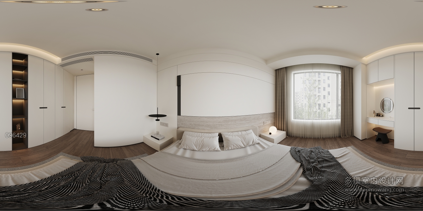 现代主卧全景