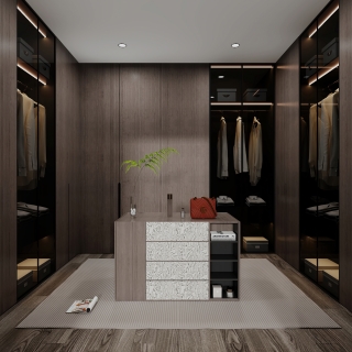 现代衣帽间静态