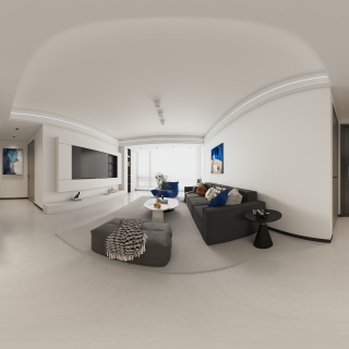 现代客餐厅全景