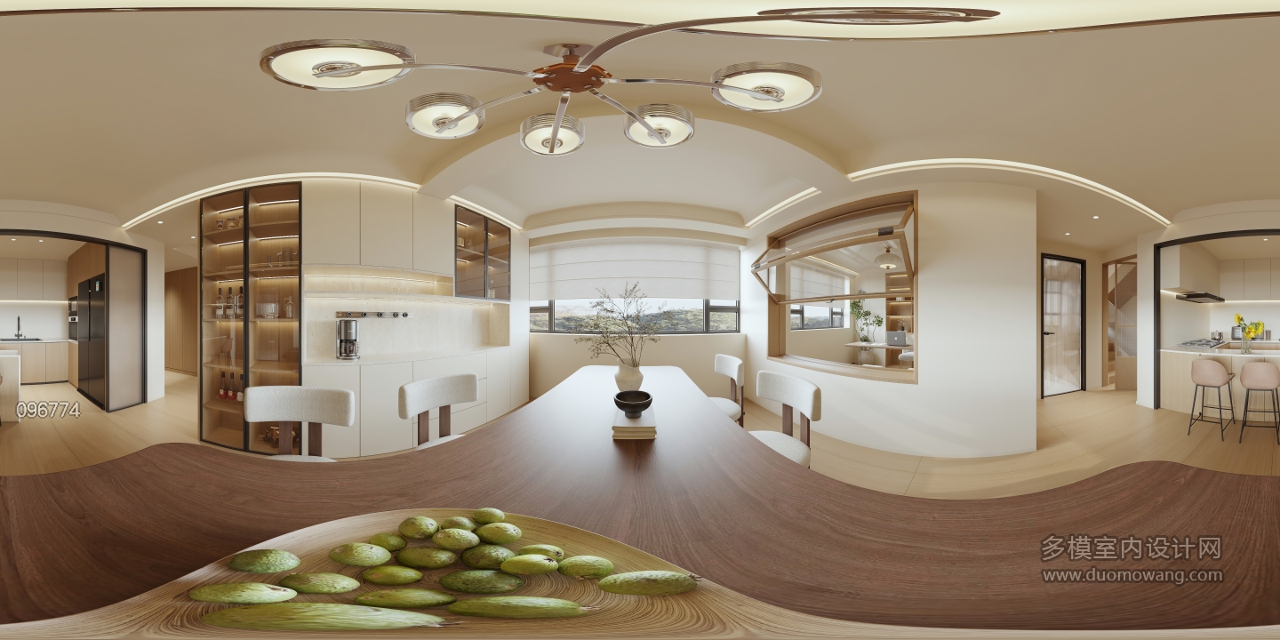 二楼 现代 餐厅 全景