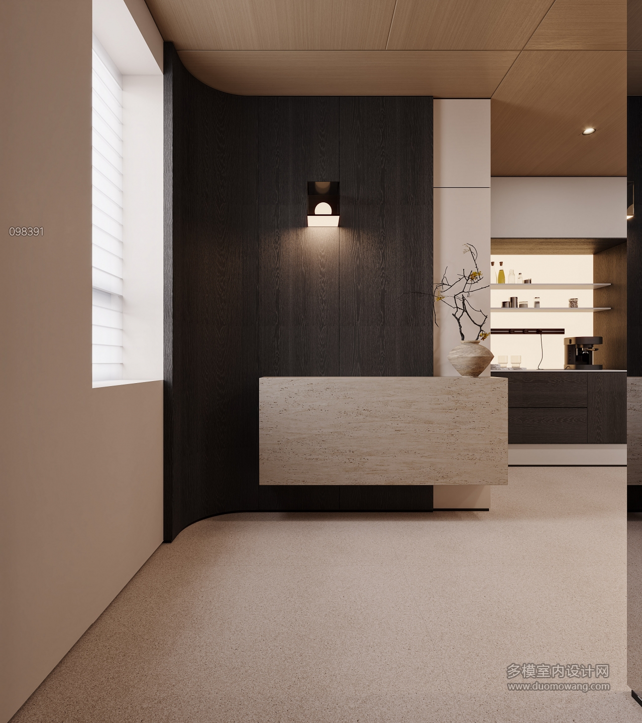 现代一层玄关特写