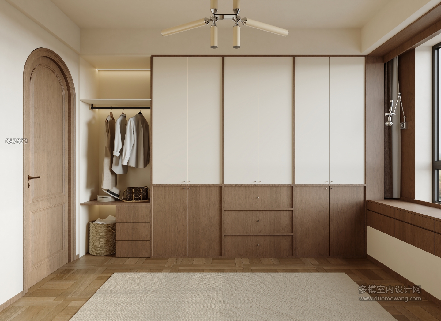 现代 中古风 主卧 单张2