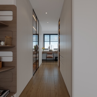 现代三楼卧室特写2