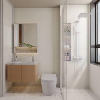 奶油风 主卫静态