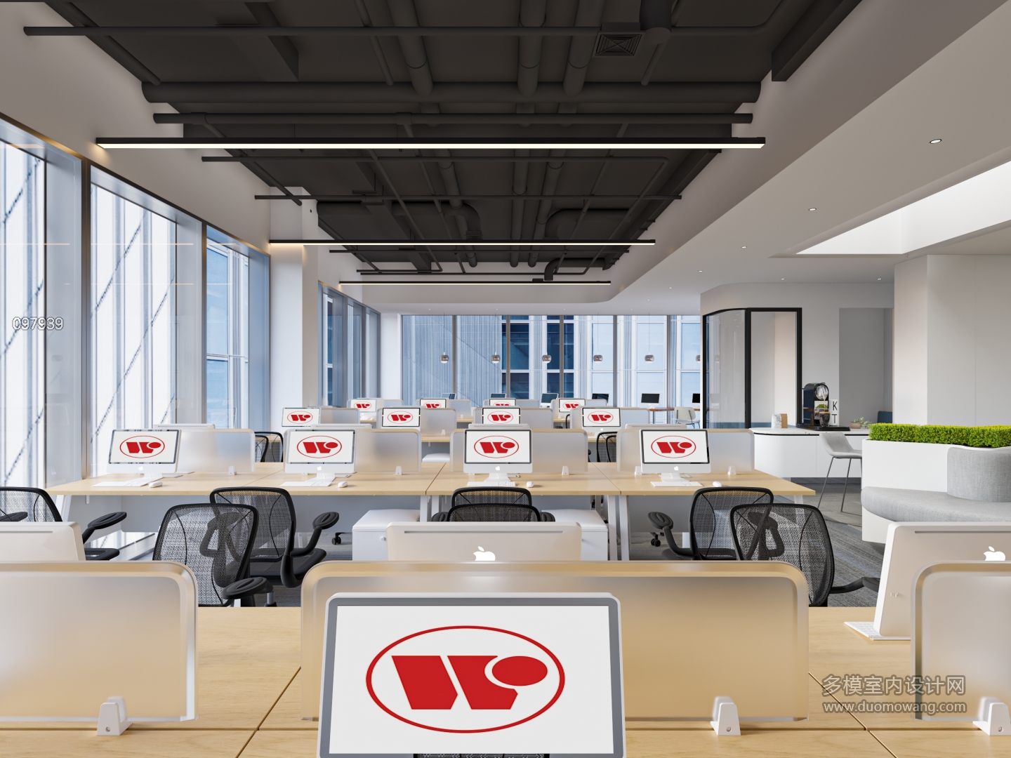 现代办公区三楼单张1