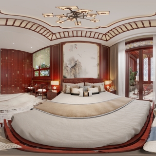 中式卧室360