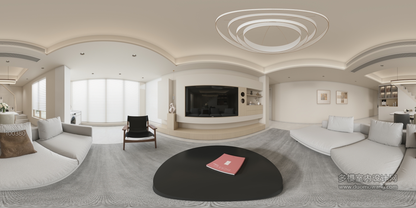 现代客餐厅全景