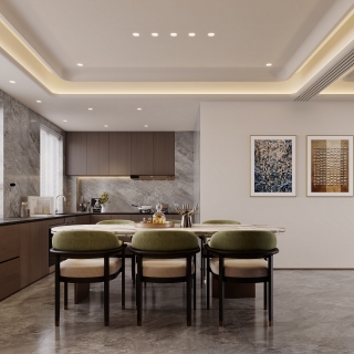 现代意式厨房特写