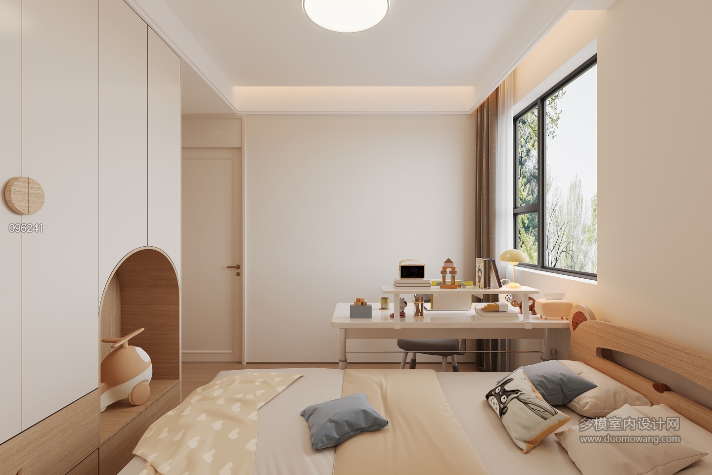 法式男孩房单张二