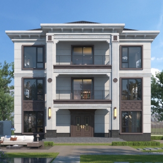 新中式别墅外观