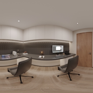 负一楼办公间全景