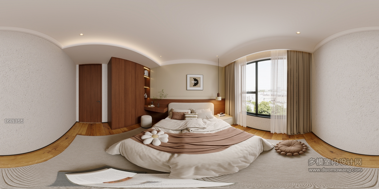 中古风次卧全景