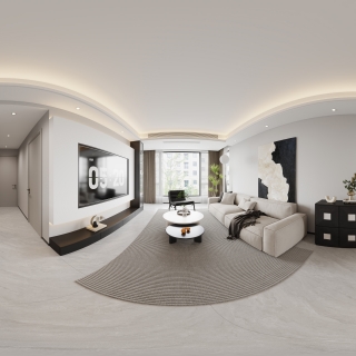 现代客餐厅全景