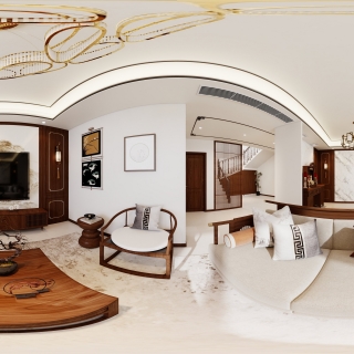 新中式一楼客厅