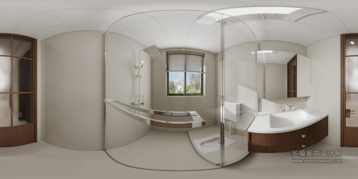 新中式二楼卫生间