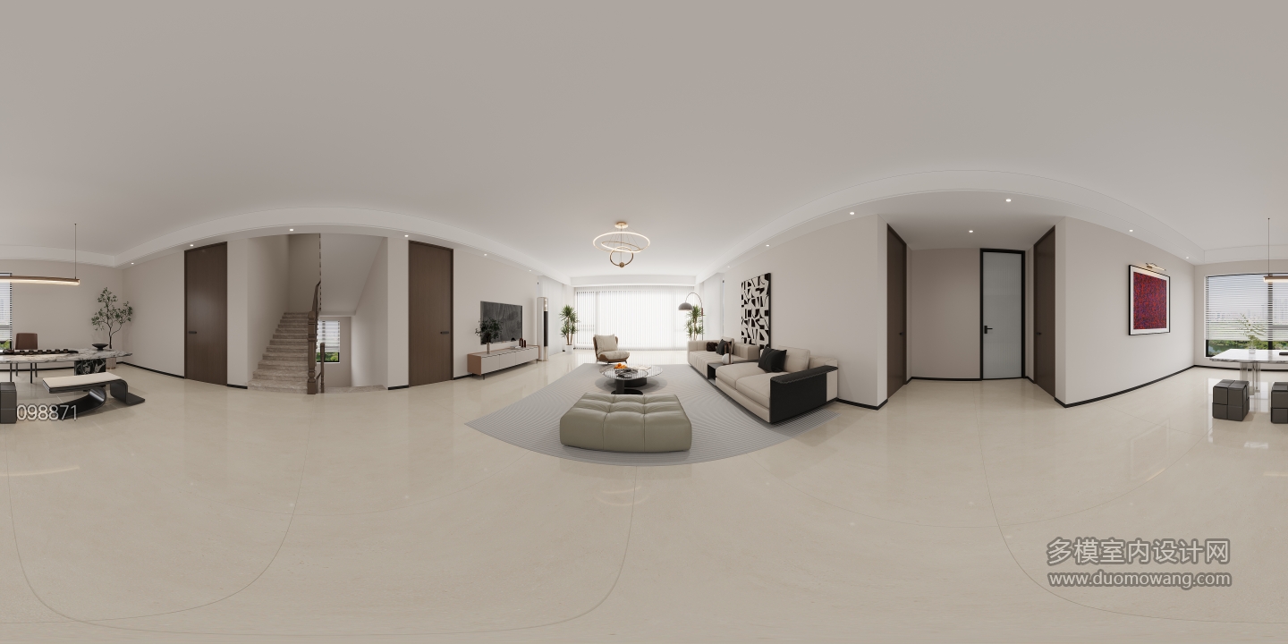 现代客餐厅全景