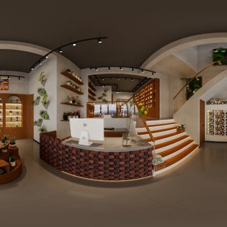 工业风花店全景1