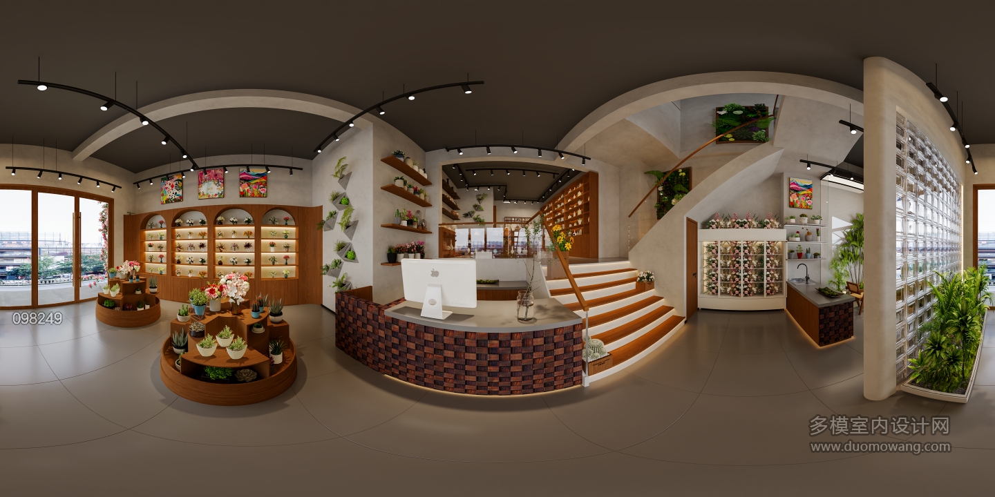 工业风花店全景1