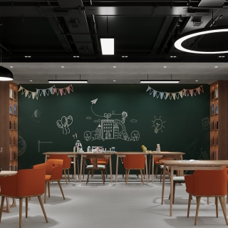 现代-政务大厅儿童区特写