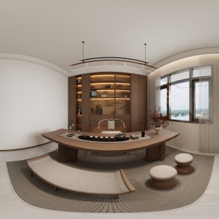 新中式二楼书房