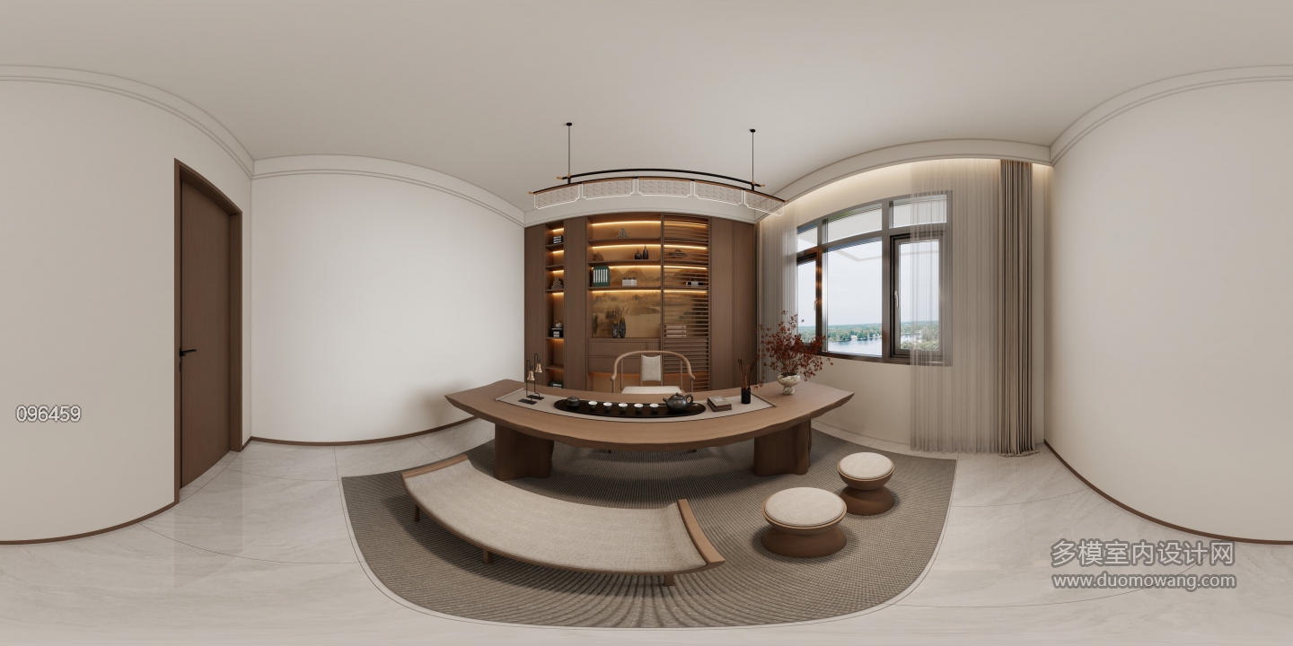 新中式二楼书房