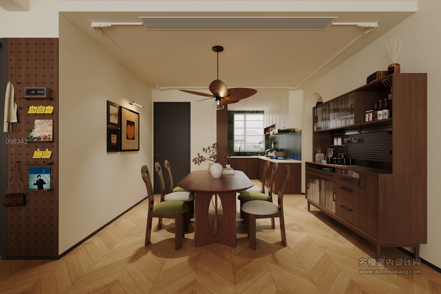 现代客餐厅单张三