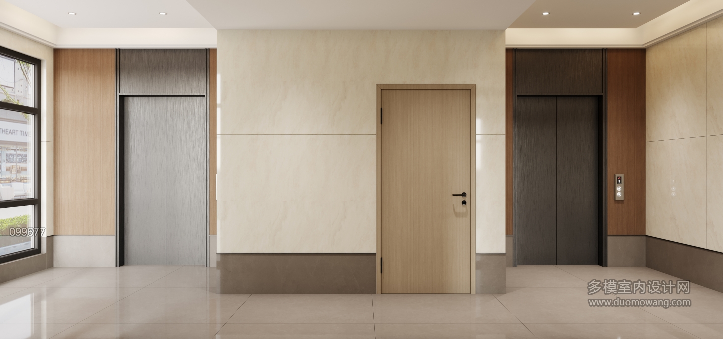 现代电梯间