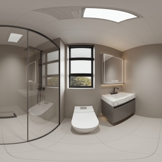 现代 主卫 全景