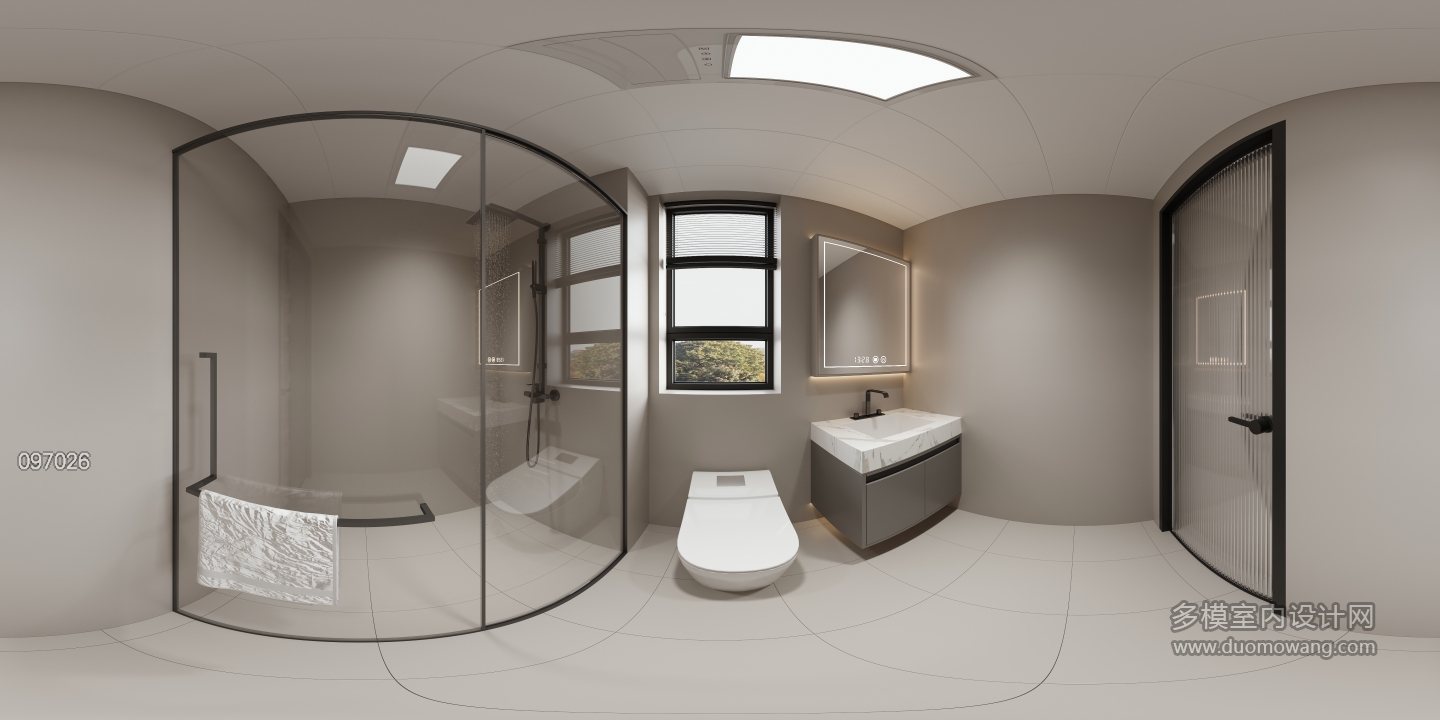 现代 主卫 全景